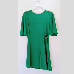 TopShop Green Skater Dress Size 4